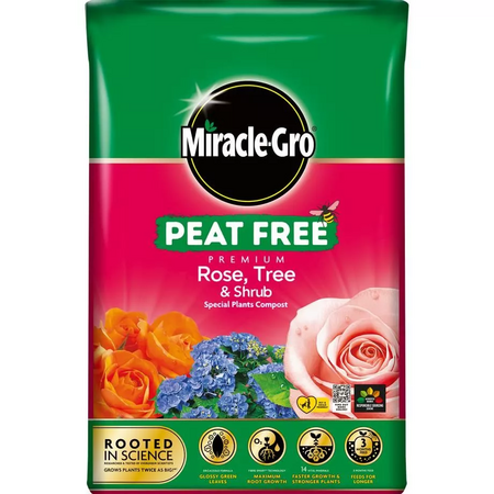 Miracle Gro Peat Free Rose Tree and Shrub Compost